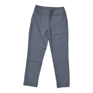 Cegolfs Golf Pants Royal Blue Checkered Medium Stretch UPF Moisture Wicking